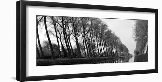 Reflections on the Bruges Canal-null-Framed Art Print