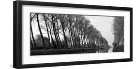 Reflections on the Bruges Canal-null-Framed Art Print