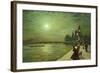 Reflections on the Thames, Westminster, 1880-John Atkinson Grimshaw-Framed Giclee Print