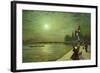 Reflections on the Thames, Westminster, 1880-John Atkinson Grimshaw-Framed Giclee Print