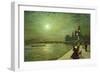 Reflections on the Thames, Westminster, 1880-John Atkinson Grimshaw-Framed Giclee Print