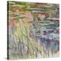 Reflections on the Water, 1917-Claude Monet-Stretched Canvas