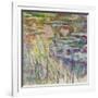 Reflections on the Water, 1917-Claude Monet-Framed Giclee Print