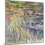 Reflections on the Water, 1917-Claude Monet-Mounted Giclee Print