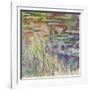 Reflections on the Water, 1917-Claude Monet-Framed Giclee Print