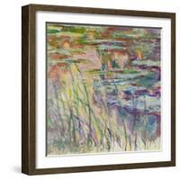 Reflections on the Water, 1917-Claude Monet-Framed Giclee Print