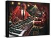 Reflections - Piano Player-Steven Johnson-Stretched Canvas