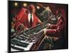 Reflections - Piano Player-Steven Johnson-Mounted Art Print