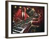 Reflections - Piano Player-Steven Johnson-Framed Art Print