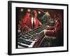 Reflections - Piano Player-Steven Johnson-Framed Art Print