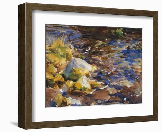 Reflections Rocks and Water, 1908 10 watercolor on paper-John Singer Sargent-Framed Giclee Print