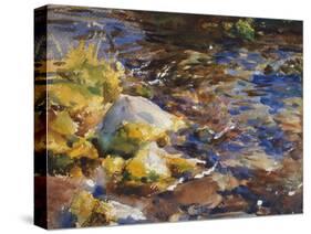 Reflections Rocks and Water, 1908 10 watercolor on paper-John Singer Sargent-Stretched Canvas