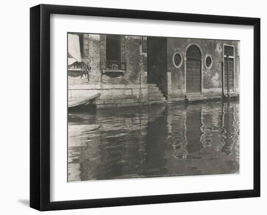 Reflections, Venice, 1897-Unknown-Framed Art Print