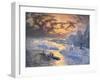 Reflective River (New York City: Ships on the East River, Statue of Liberty in the Distance)-Joseph Pennell-Framed Giclee Print