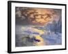 Reflective River (New York City: Ships on the East River, Statue of Liberty in the Distance)-Joseph Pennell-Framed Giclee Print