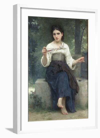 Reflexions, 1893-William Adolphe Bouguereau-Framed Giclee Print