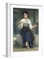 Reflexions, 1893-William Adolphe Bouguereau-Framed Giclee Print