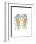 Reflexology Foot Map, Artwork-Peter Gardiner-Framed Premium Photographic Print