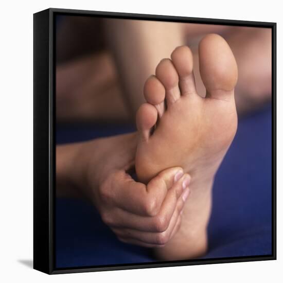 Reflexology Massage-Cristina-Framed Stretched Canvas