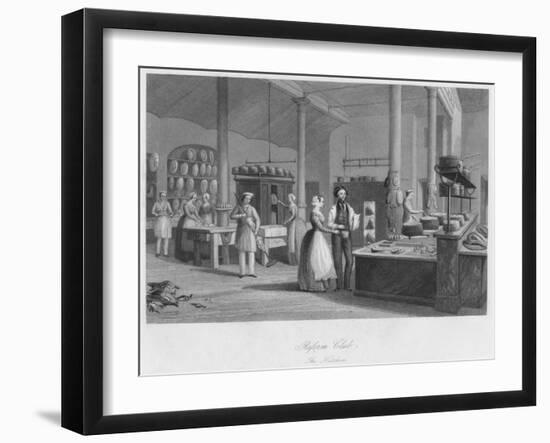 'Reform Club. The Kitchen', c1841-William Radclyffe-Framed Giclee Print