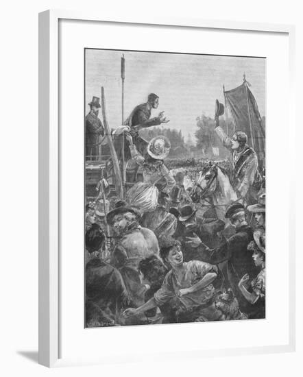 Reform demonstration in Hyde Park, London, 19th century (1906)-Unknown-Framed Giclee Print