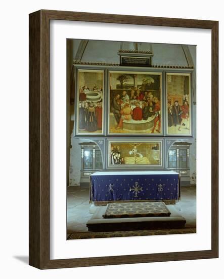 Reformation Altarpiece, 1547-Lucas Cranach the Elder-Framed Giclee Print