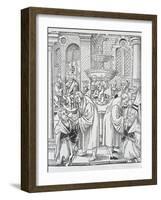 Reformers Martin Luther and Jan Hus Administering Communion-null-Framed Giclee Print