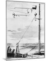 Refracting Telescope Without a Tube, Designed by Christiaan Huyghens C1650-null-Mounted Giclee Print
