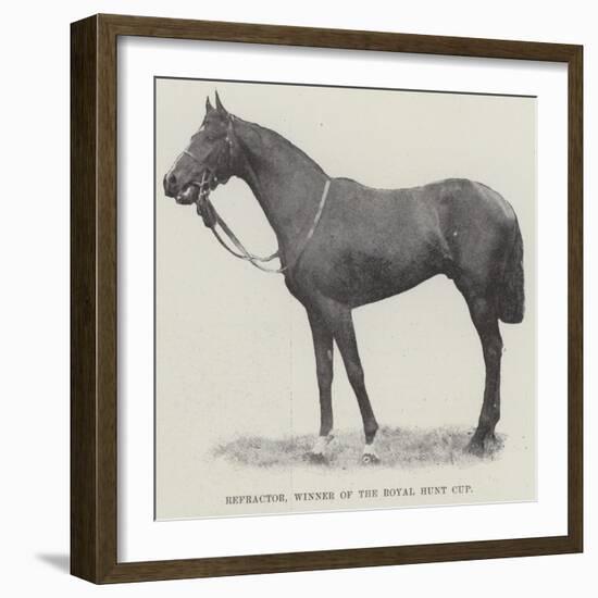 Refractor, Winner of the Royal Hunt Cup-null-Framed Giclee Print