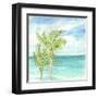 Refreshing Coastal Breeze I-Nicholas Biscardi-Framed Art Print