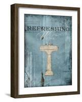 Refreshing Wash-Jace Grey-Framed Art Print