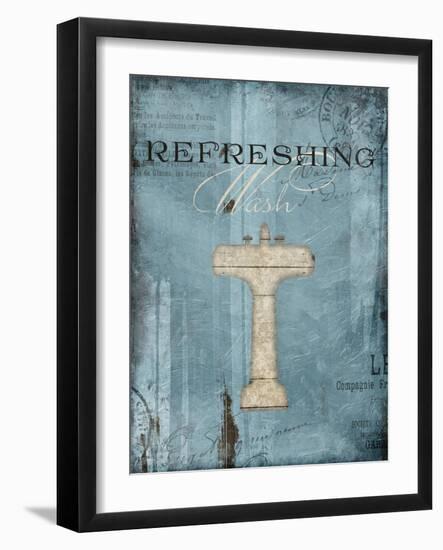 Refreshing Wash-Jace Grey-Framed Art Print