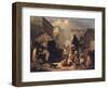 Refreshment Stall in St. Petersburg, 1858-Adrian Markovich Volkov-Framed Giclee Print