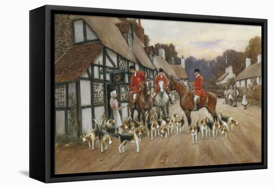 Refreshments at the Inn-Warren Williams-Framed Stretched Canvas