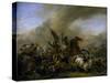 Refriega Entre Tropas Enemigas, 1648-1649-Philips Wouwerman-Stretched Canvas