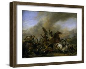 Refriega Entre Tropas Enemigas, 1648-1649-Philips Wouwerman-Framed Giclee Print