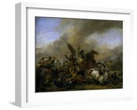 Refriega Entre Tropas Enemigas, 1648-1649-Philips Wouwerman-Framed Giclee Print