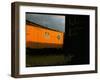 Refrigerated Box Car with the Union Pacific Railroad Logo and Southern Pacific Line-Walker Evans-Framed Photographic Print