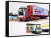 Refrigerated Trucks-English School-Framed Stretched Canvas