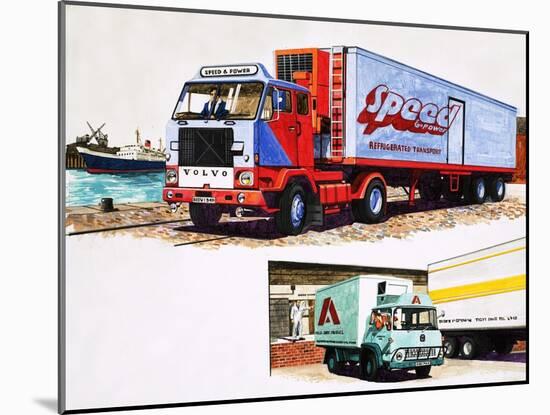 Refrigerated Trucks-English School-Mounted Giclee Print