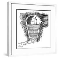 Refrigeration: Sectional View of an Ice House-null-Framed Giclee Print