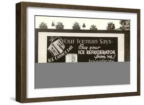 Refrigerator Billboard-null-Framed Art Print