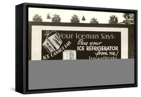 Refrigerator Billboard-null-Framed Stretched Canvas