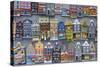 Refrigerator Magnets of Amsterdam Town Homes-Peter Adams-Stretched Canvas