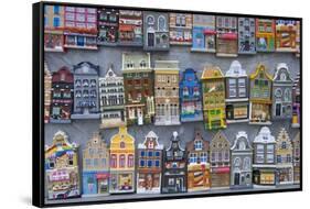Refrigerator Magnets of Amsterdam Town Homes-Peter Adams-Framed Stretched Canvas