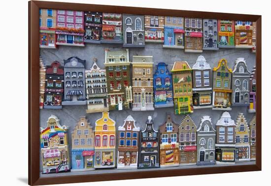 Refrigerator Magnets of Amsterdam Town Homes-Peter Adams-Framed Photographic Print
