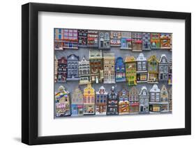 Refrigerator Magnets of Amsterdam Town Homes-Peter Adams-Framed Photographic Print