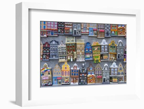 Refrigerator Magnets of Amsterdam Town Homes-Peter Adams-Framed Photographic Print