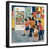 "Refrigerator Raid", February 19, 1955-Amos Sewell-Framed Giclee Print