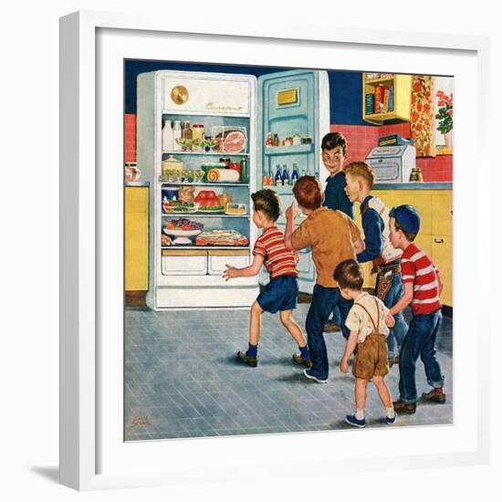 "Refrigerator Raid", February 19, 1955-Amos Sewell-Framed Giclee Print